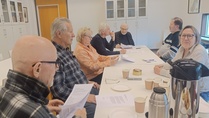 Erkki, Kari, Gun-Lis, Jukka, Antti ja Hilkka. Kuva: Maarit Lindström