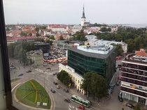 Katunäkymä hotelli Virun ikkunasta. Kuva JH